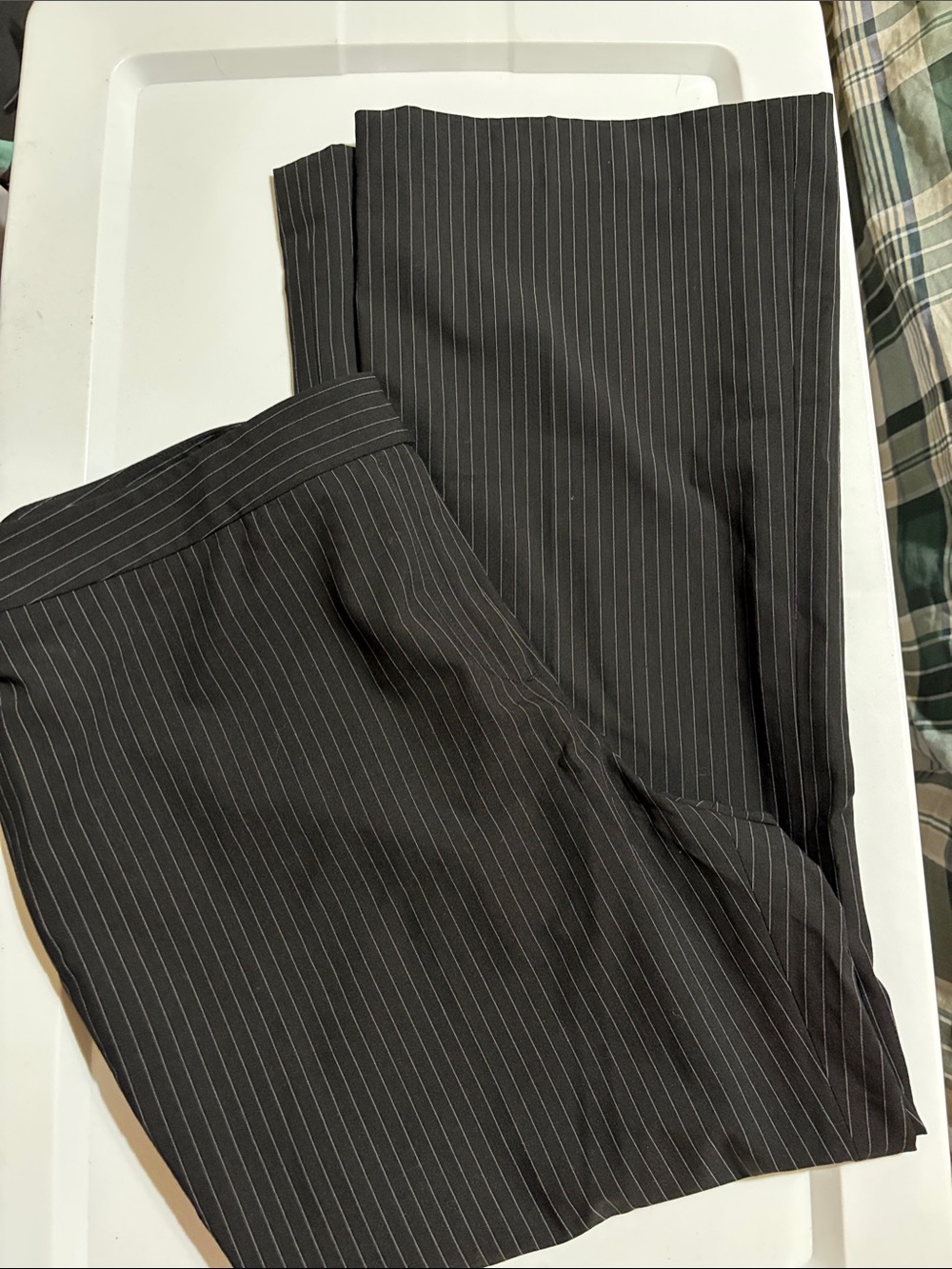 Jones New York Black Pinstripe Trousers